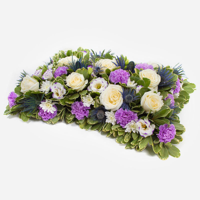 Pillow SYM-331 - Open Based 46cm (18") Pillow in Lilac & White.