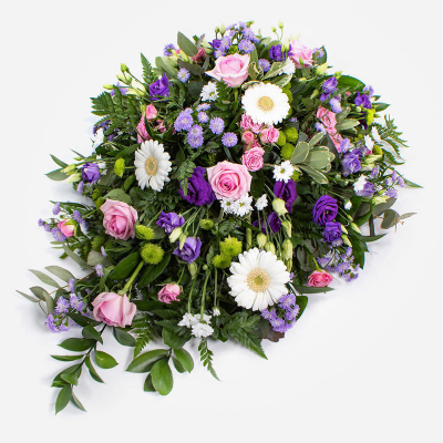 Eco Spray SYM-352 - Single Ended Spray on Biodegradable Base. 

*Fine Print: Every product is hand made and delivered by the local florist. Pictures shown are recent examples of an actual arrangement that was designed by talented florists! Please note that each individual florist cannot guarantee what the flower varieties or colours will be (unless specified on the product description), they will guarantee that your specific arrangement will be fresh and beautiful.