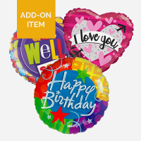 Balloon - A delightful fun additional treat delivered with your chosen floral gift. Please confirm the occasion when selecting the balloon.

Please Note: this item is only available as an add-on product to go with flowers.